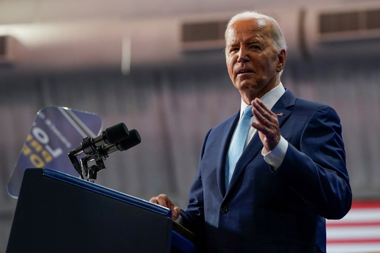 President Joe Biden delivers remarks at an event in Prince George's County, Maryland, on August 15.