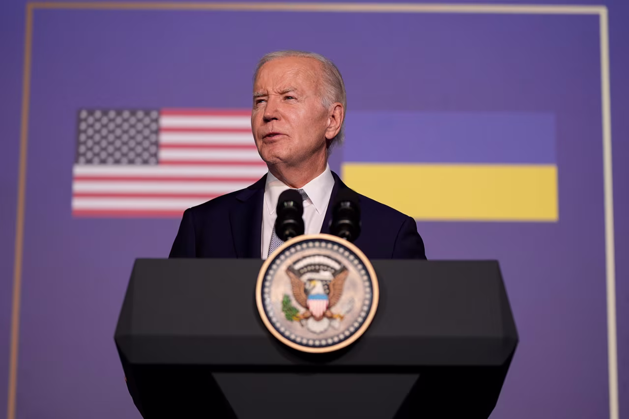 President Joe Biden speaks to the media after signing a bilateral security agreement with Ukrainian President Volodymyr Zelenskyy, on Thursday, June 13.