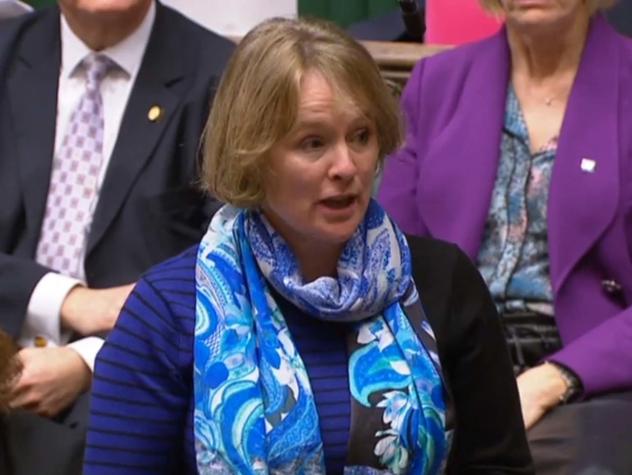 MP Vicky Ford is seen in the House of Commons during Prime Minister's Questions in December 2018.