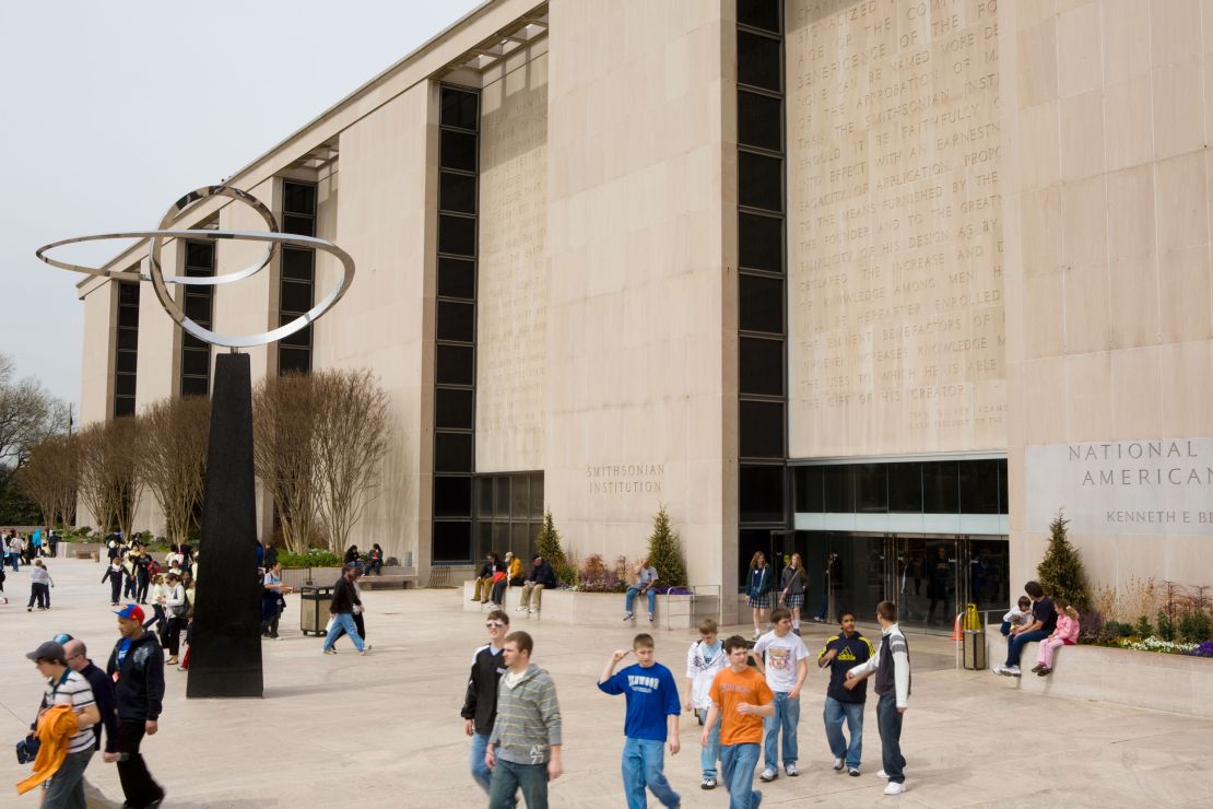 Visitors at the Smithsonian National Museum of American History in Washington, DC.