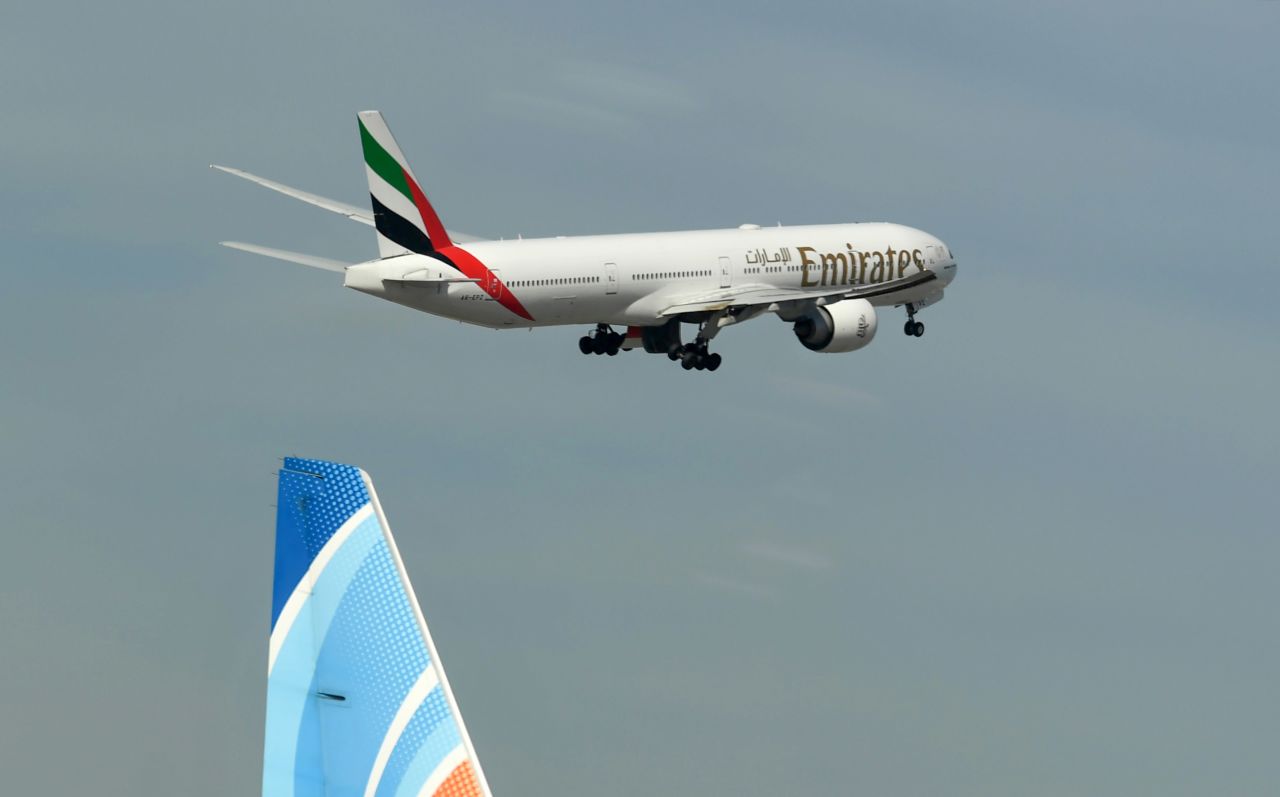 An Emirates aircraft takes off from Dubai International Airport in the United Arab Emirates on April 6.