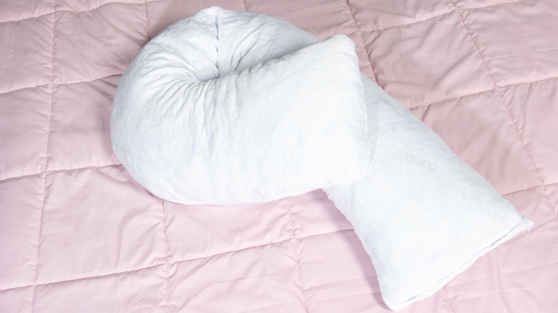 The <a target="_blank">Back Support Systems Body Pillow</a> is perfect for side sleepers, as it contours around your body.