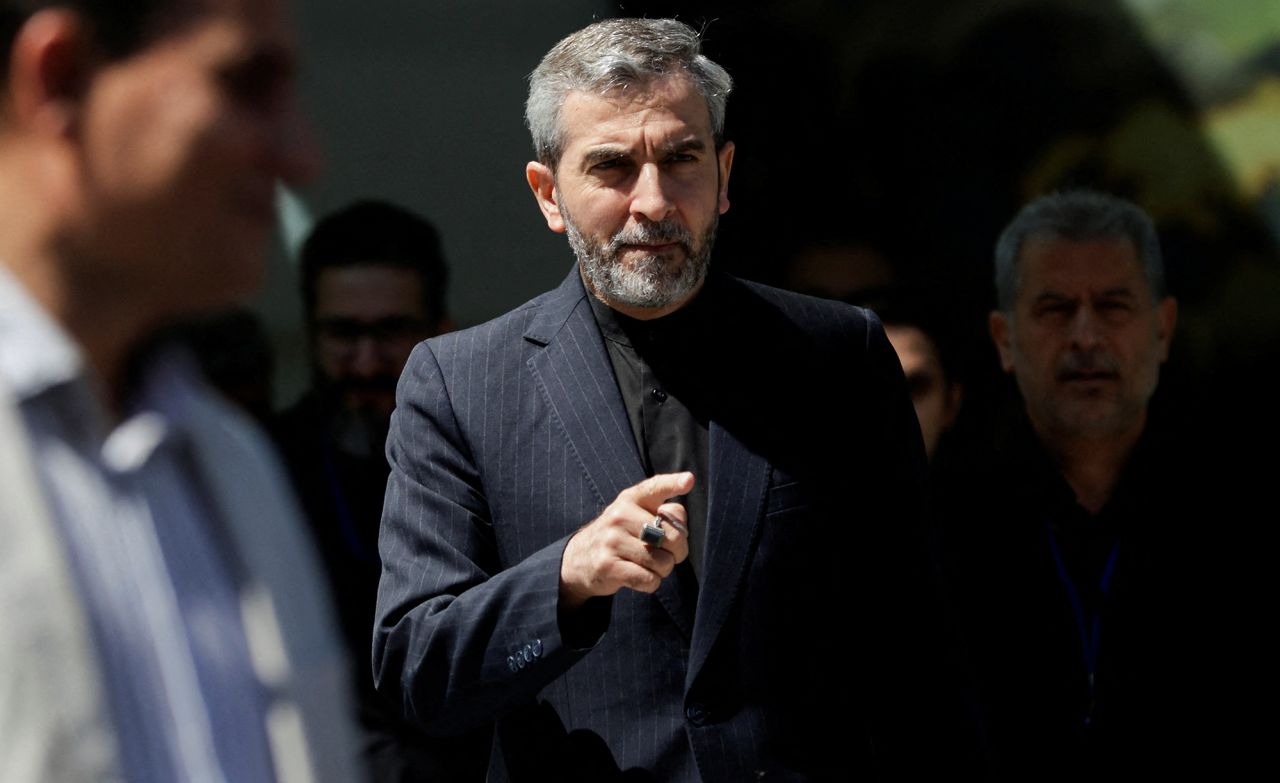 Iran's Chief Nuclear Negotiator?Ali?Bagheri?Kani?leaves the Palais Coburg in Vienna, Austria, on August 4, 2022. 