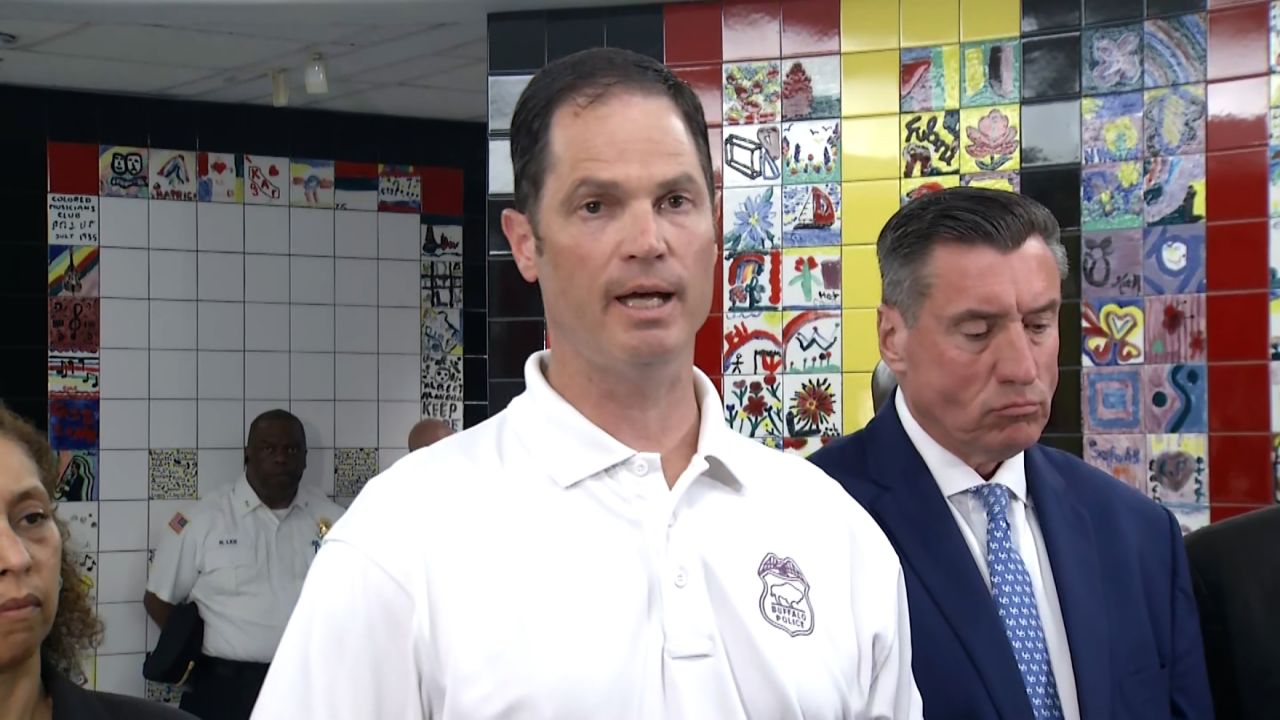 Buffalo Police Commissioner Joseph Gramaglia speaks at a press conference.