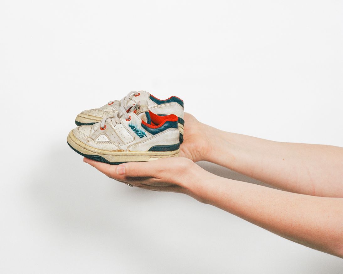 Spencer Bailey still has the sneakers he wore in the plane crash.