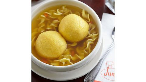 Junior matzoh ball soup for four