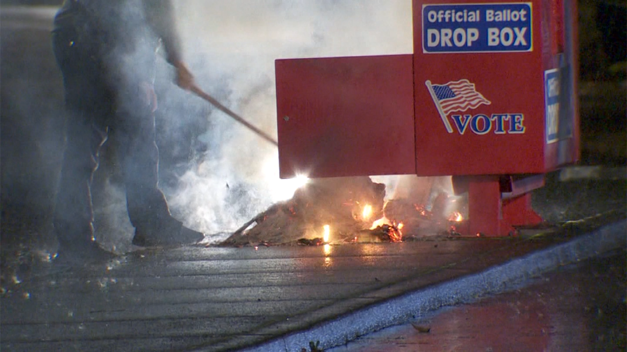 Ballot drop box fires under investigation in Oregon, Washington | CNN