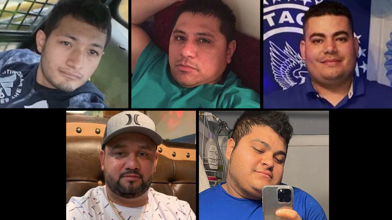From top left to right, Carlos Hernández, Miguel Luna and Maynor Yassir Suazo Sandoval. From bottom left to right, Jose Mynor Lopez and Dorlian Castillo Cabrera