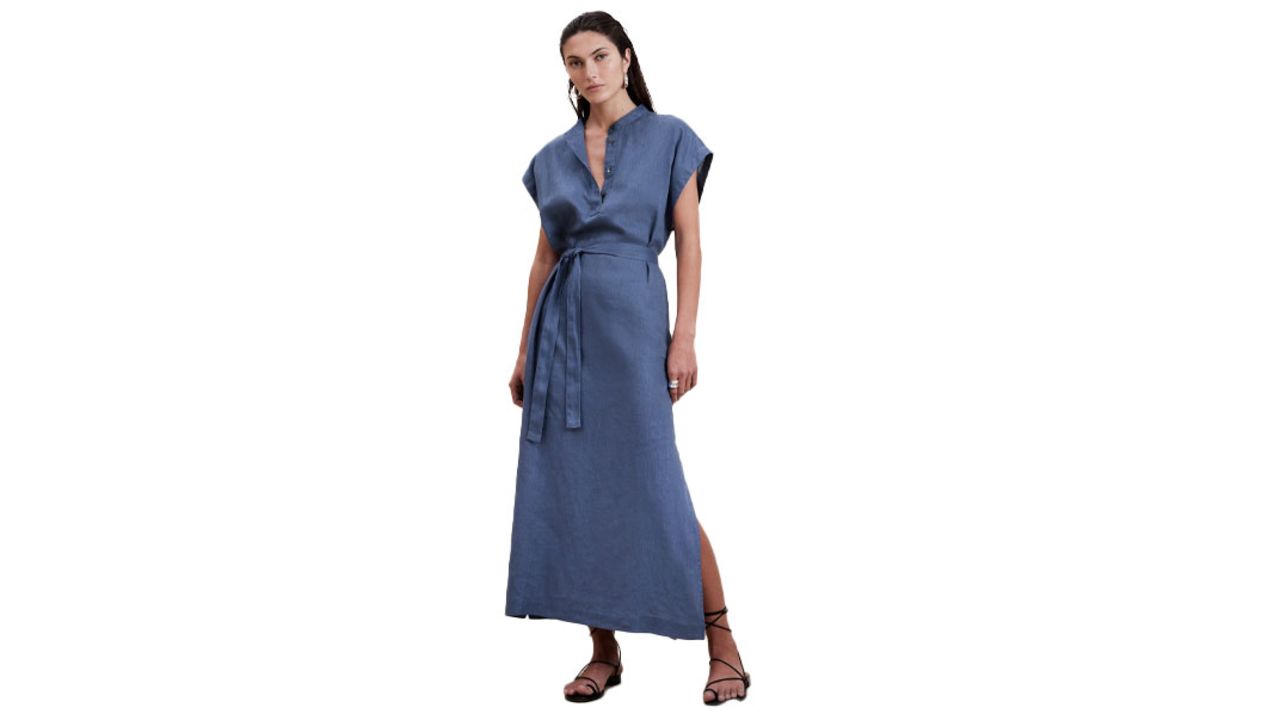 Banana Republic Linen Kaftan Dress