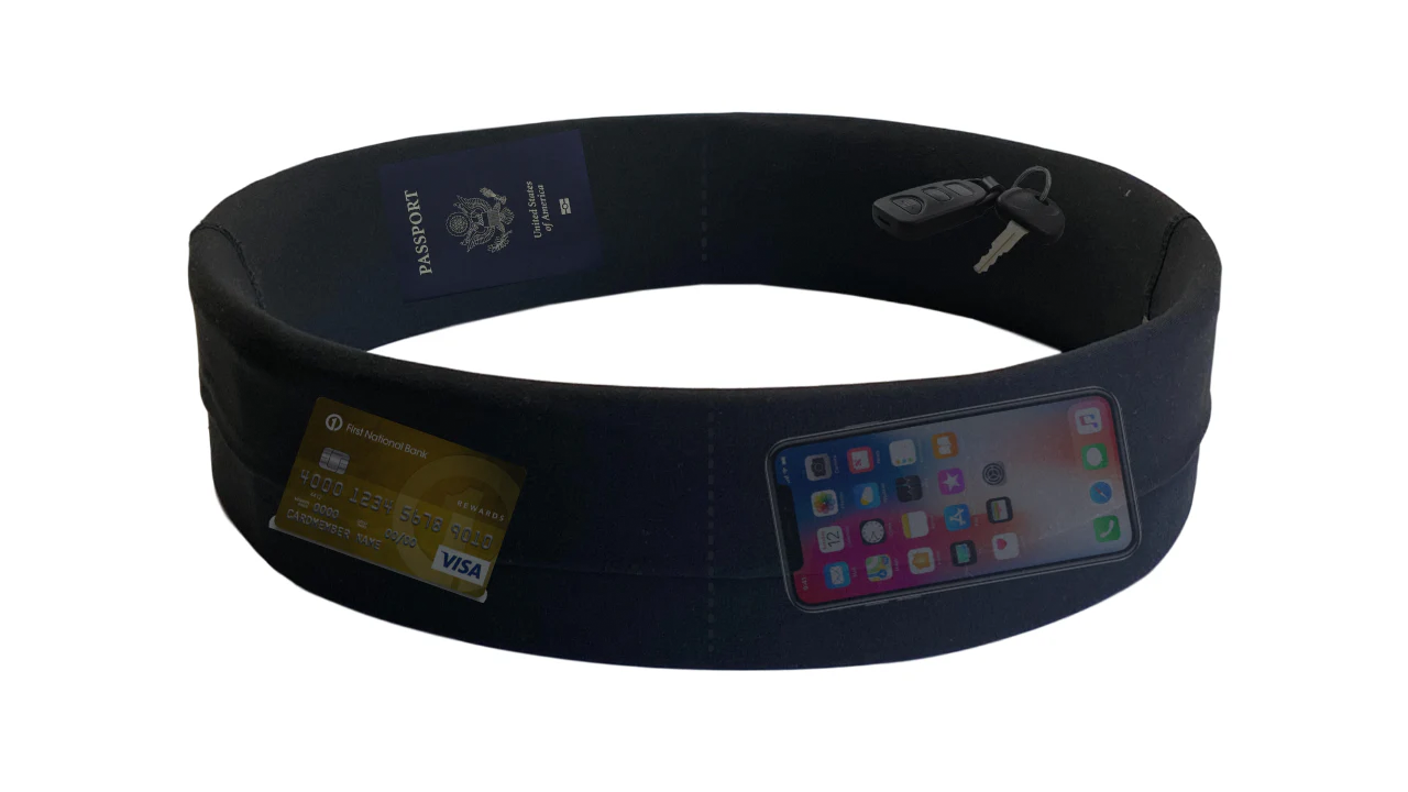 Bandi Black Pocketed Wrap stock photo