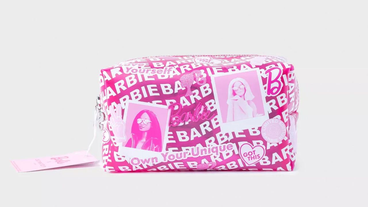 Barbie X Skinnydip Graphic Makeup Bag - Pink .jpg