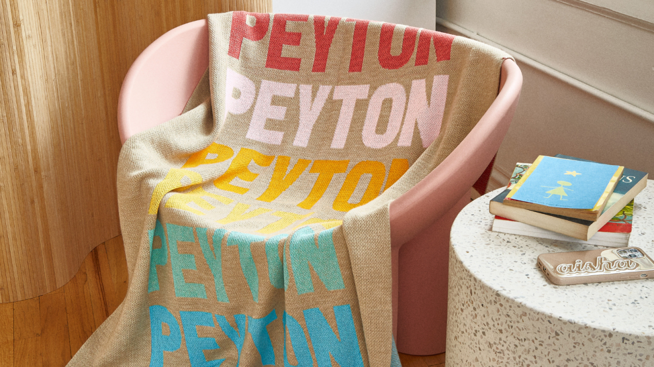 BaubleBar custom throw blankets A ‘treat yourself’ gift under 100