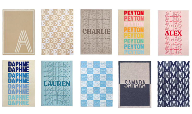 BaubleBar Custom Throw Blankets: A ‘treat Yourself’ Gift Under $100 ...