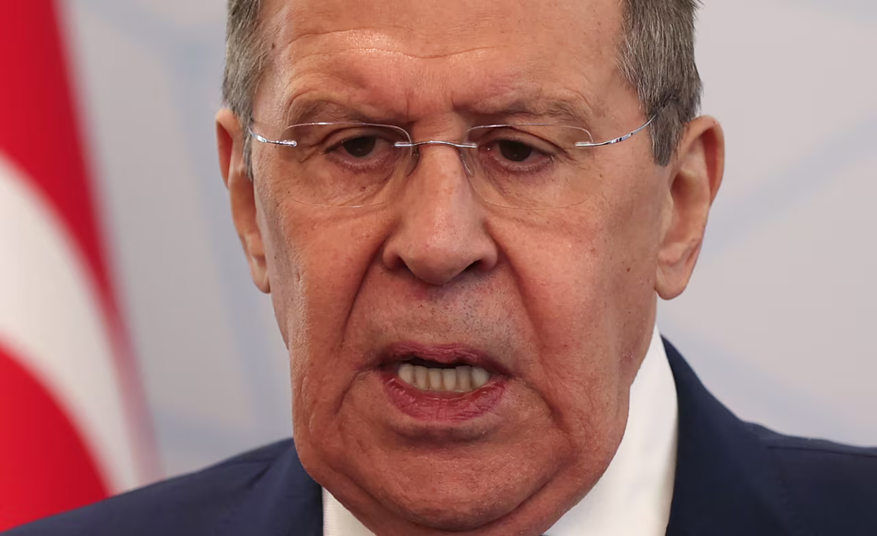 Russian Foreign Minister Sergei Lavrov attends a news conference after meeting with Turkish Foreign Minister Mevlut Cavusoglu, in Ankara, on June 8.