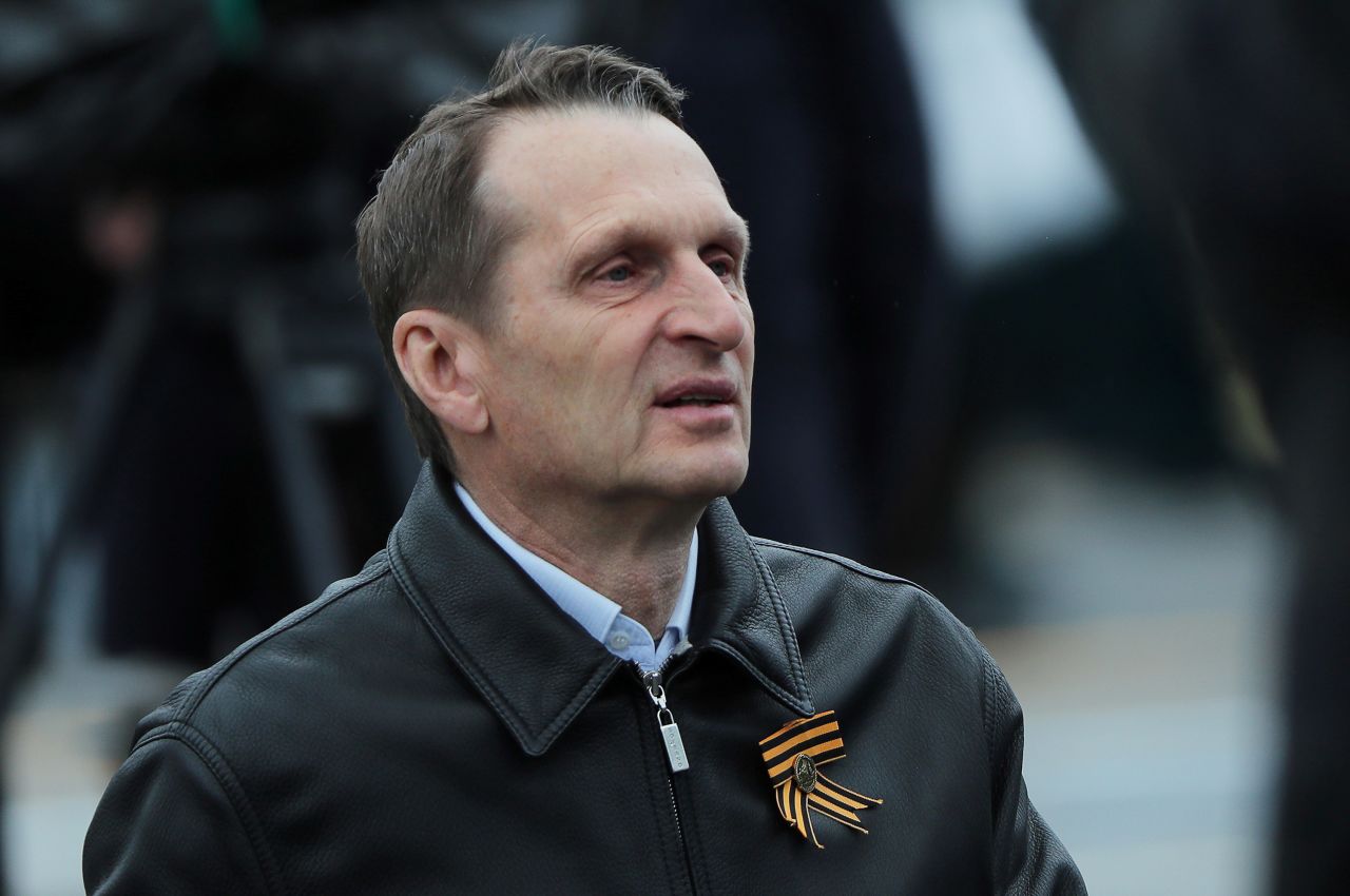 Sergey?Naryshkin, head of Russia’s foreign intelligence agency, is pictured during a military parade in Moscow, Russia, in May 2021. 