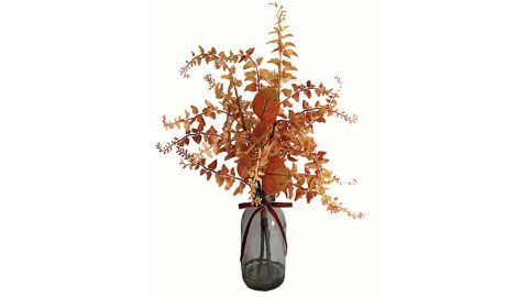 Bee & Willow 20-Inch Orangle Leaves with Glass Jar 