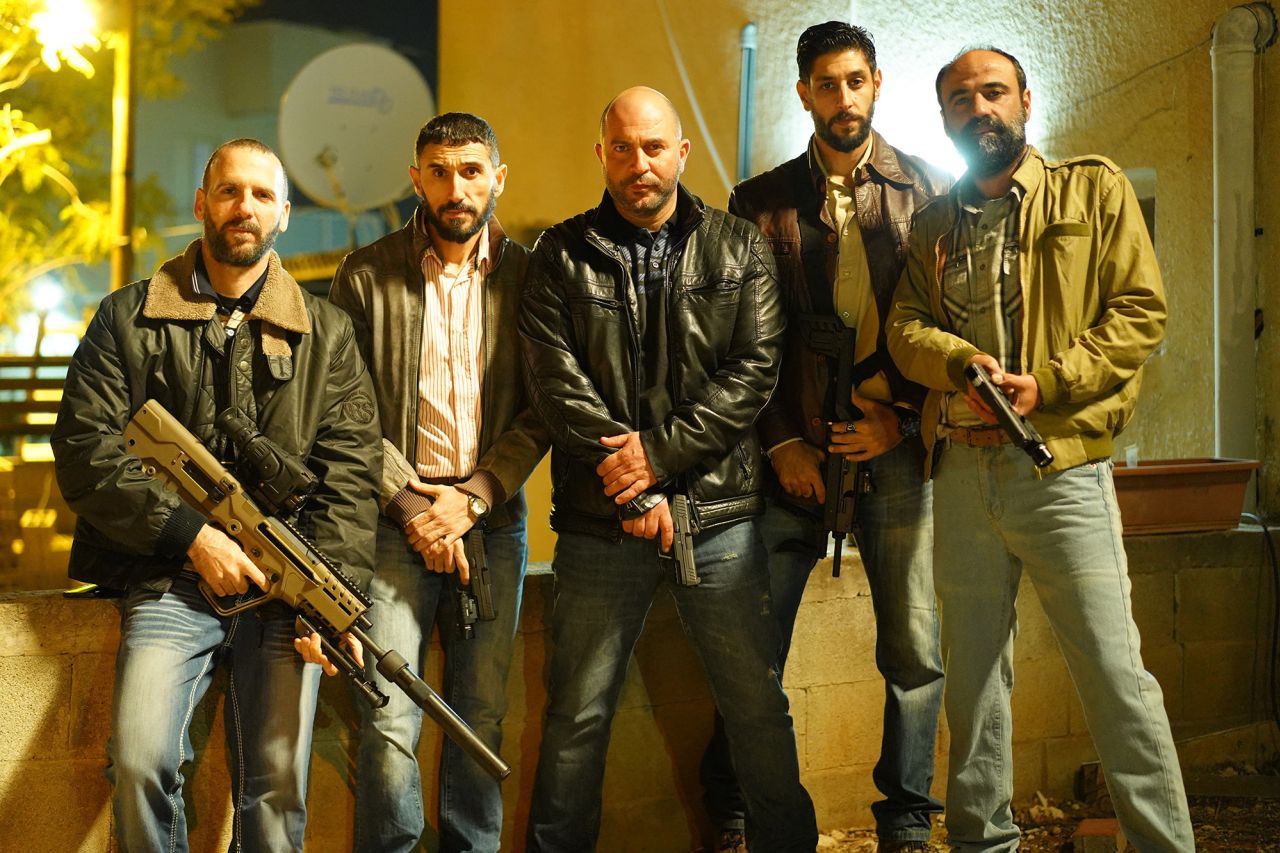 Idan Amedi, second right, appeared in the Netflix series Fauda.