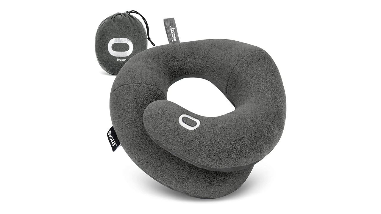 The Bcozzy Chin-Supporting Travel Pillow on a white background.