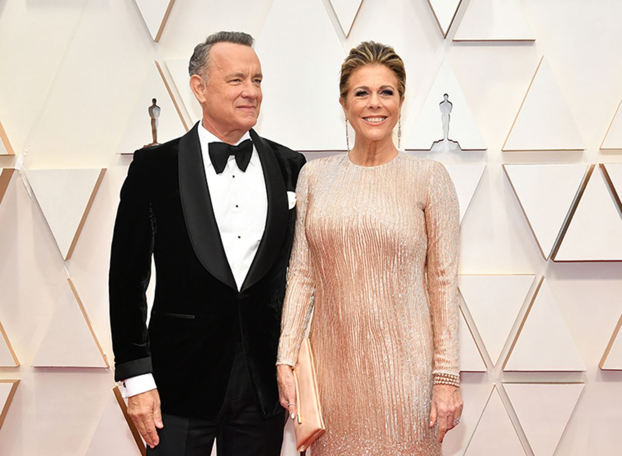 Actor Tom Hanks and his wife, actress Rita Wilson