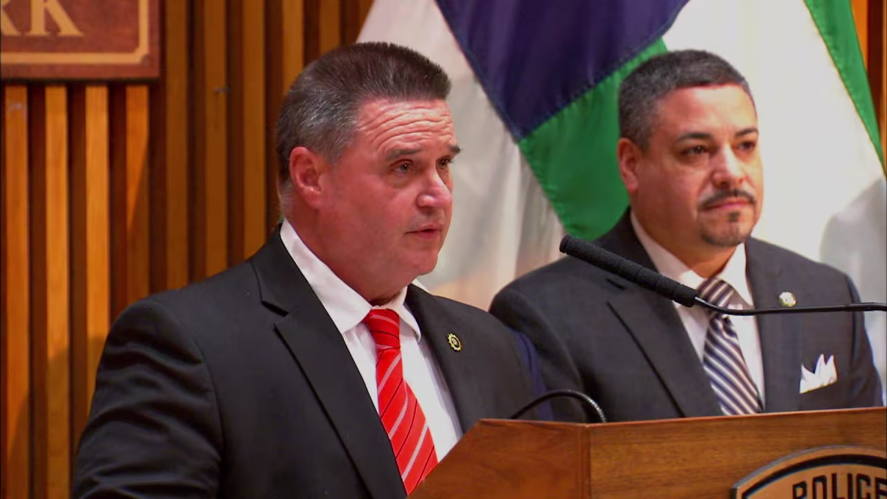 Chief of Detectives James Essig speaks during a press conference on April 13 in New York.
