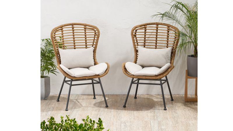 stackable patio chairs with cushions