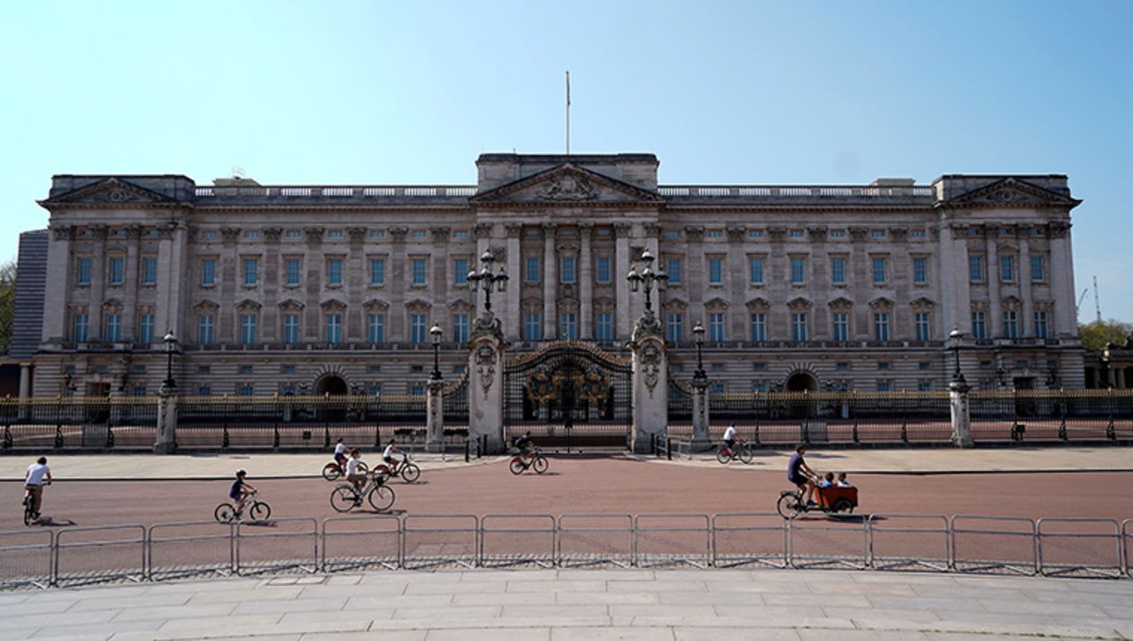 Buckingham Palace in central London on April 11.