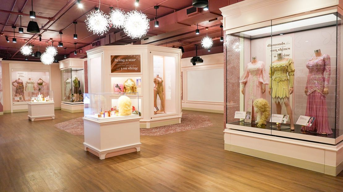 Behind the Seams features outfits, wigs and accessories worn by Parton over the years.
