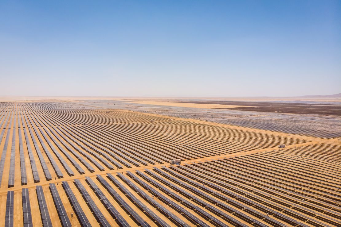 The Benban solar plant, pictured, in southern Egypt, is one of the largest in the world.