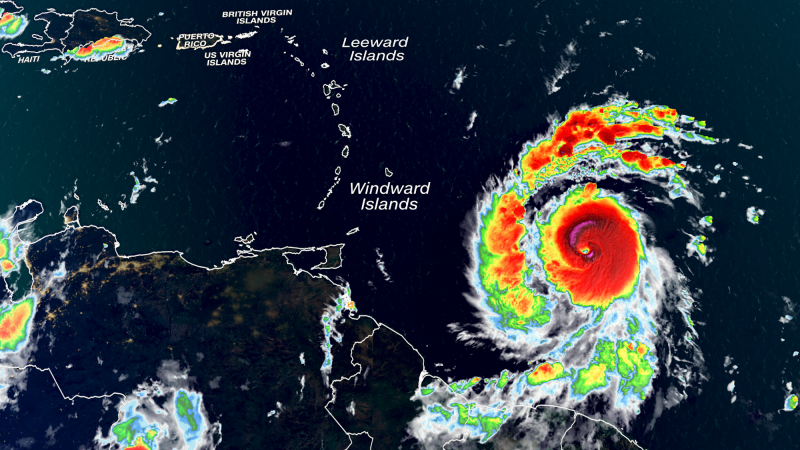 Typhoon Beryl Approaches The Caribbean As A Life-threatening Class 3 ...