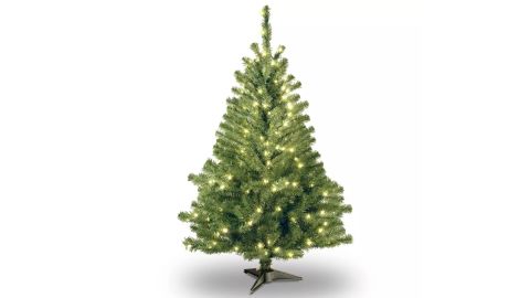 National Christmas Tree Company 4-Foot Pre-Lit Kincaid Spruce