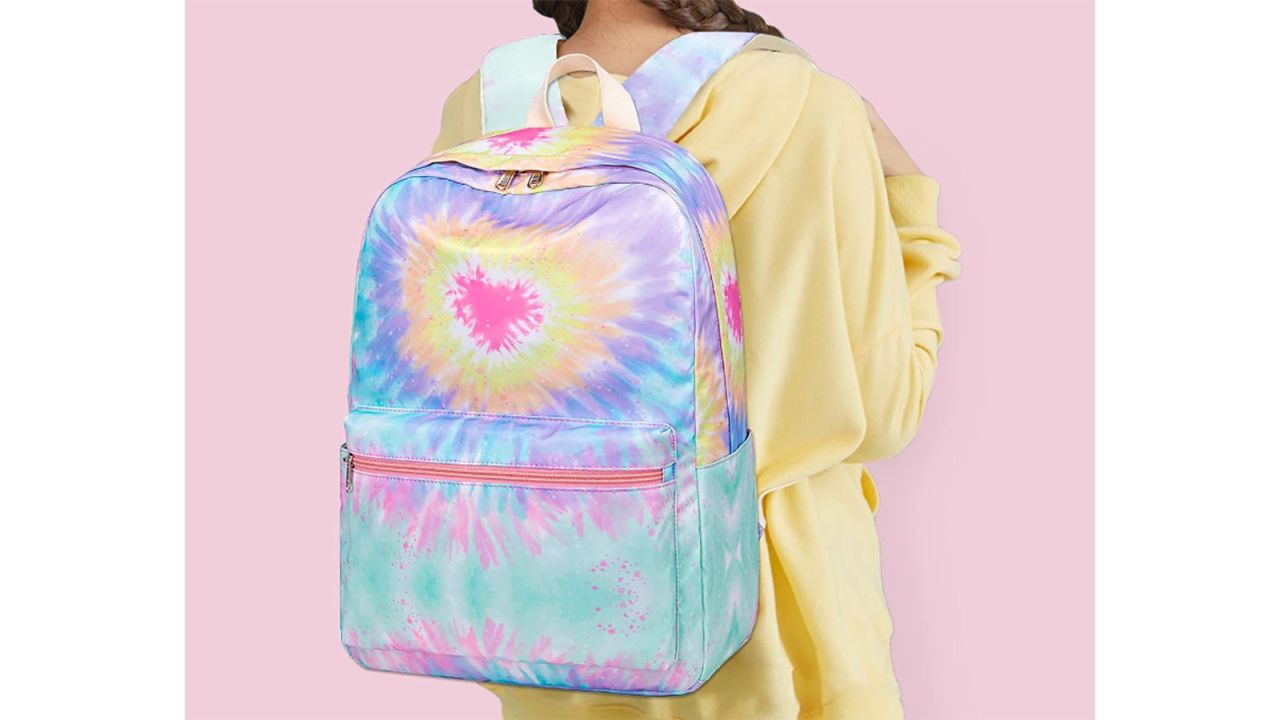 Justice Star and Tie Dye Kids School Backpack for Girls - Girls Backpa–