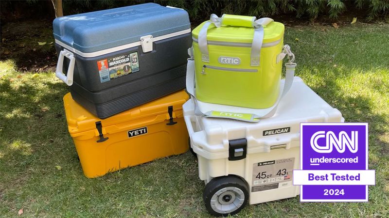 43l Folding Cooler Box With Wheels Portable Insulated Large