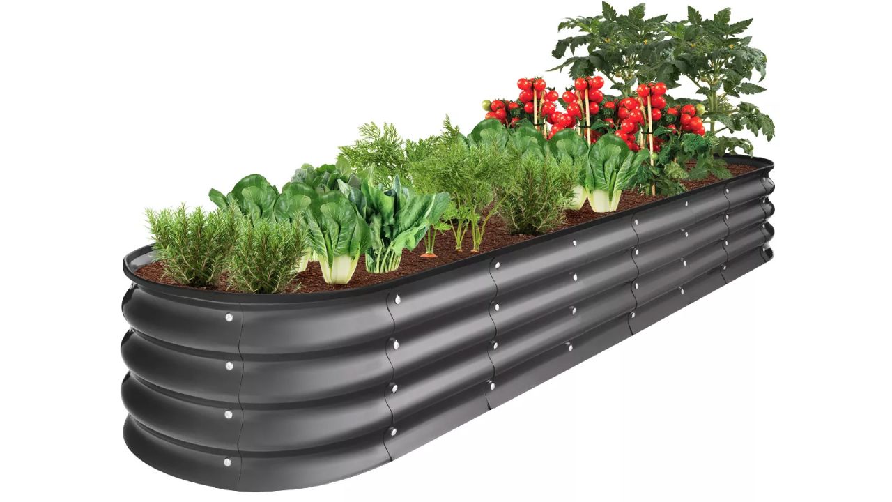 Best Choice Products 8x2x1ft Outdoor Metal Raised Oval Garden Bed, Planter Box for Vegetables, Flowers.jpg