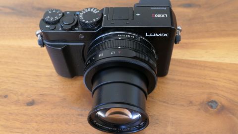 Panasonic Lumix LX100 II with lens extended