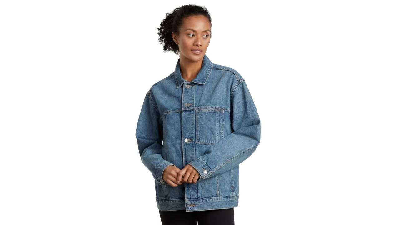 Where can I find an oversized denim jacket like this? I'm looking