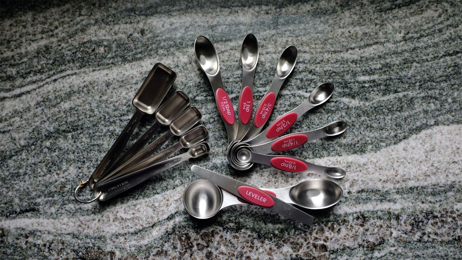 Stainless Steel Odd-Sized Measuring Cups & Spoons, 6 Piece Set