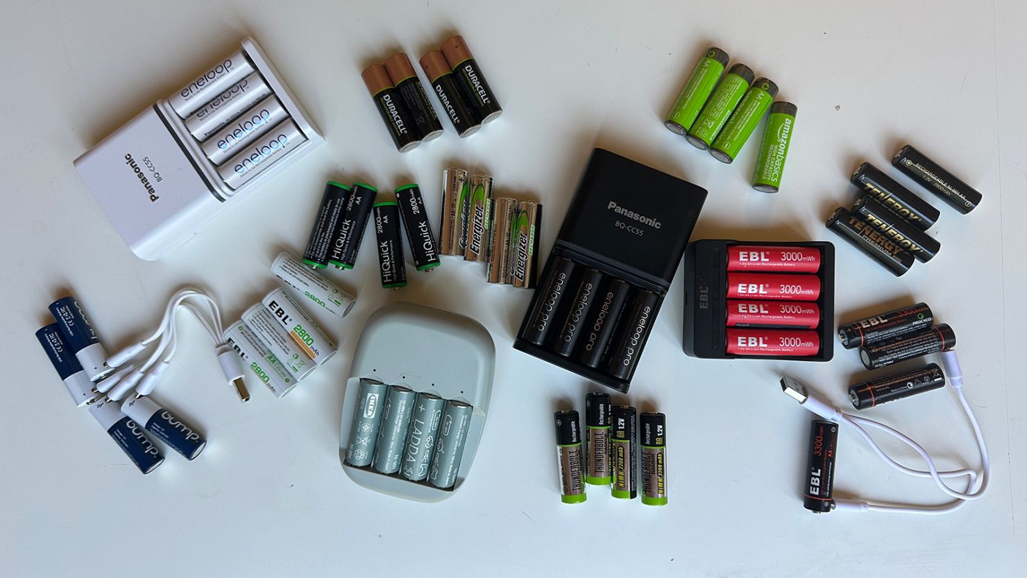 Pack 4 piles AA rechargeables USB