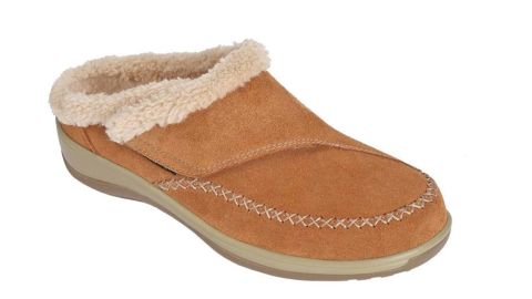 Orthofeet Orthopedic Leather Women’s Arch Support Slippers