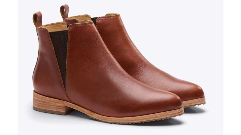 Sustainable leather clearance boots