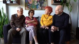 A group of seniors share their stories about life as part of a podcast.