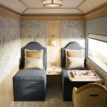 <strong>Cabins: </strong>The 18 cabins include 15 suites and three grand suites.