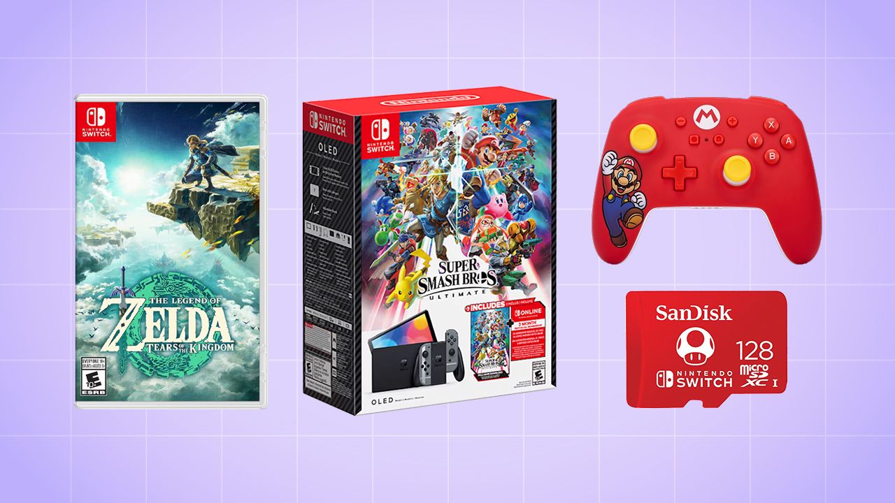 Nintendo Switch Super Smash Bros Ultimate Edition Console Bundle Used w/box