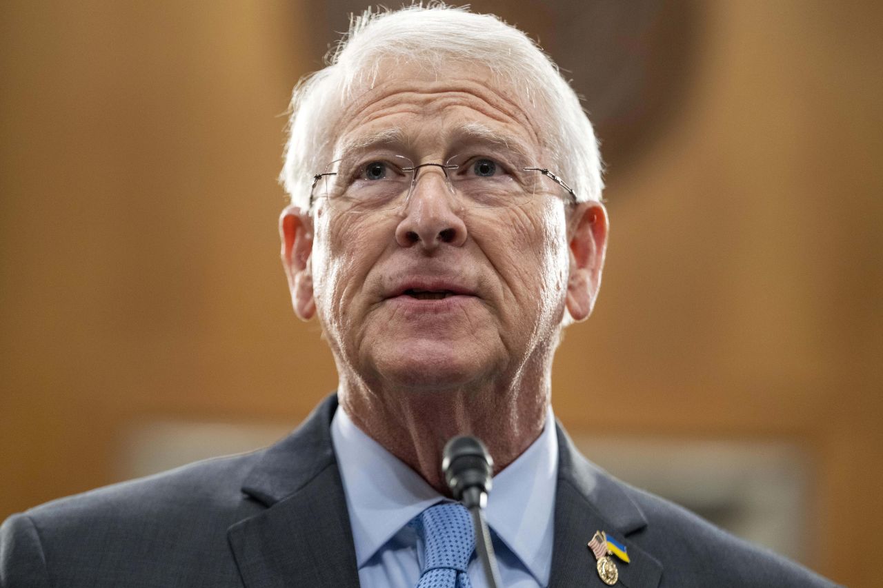 Sen. Roger Wicker speaks during an event in Washington, DC, on April 9.
