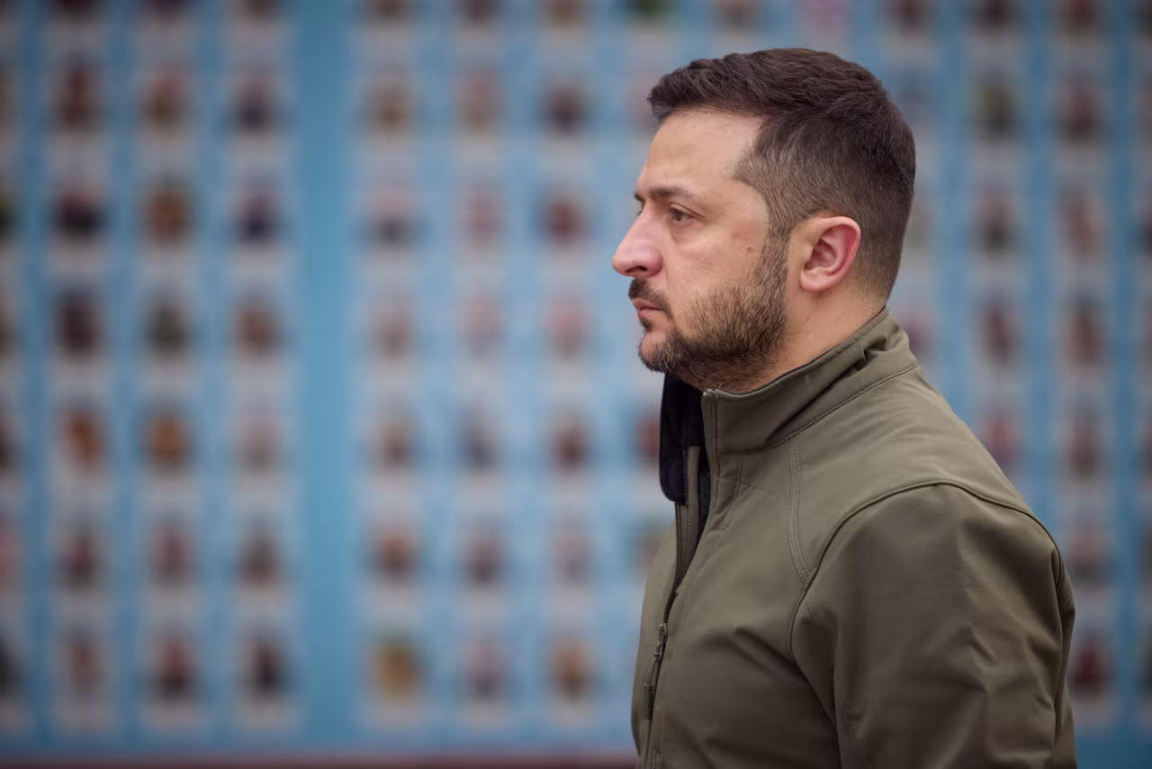 President Volodymyr Zelenskiy in Kyiv on October 14.