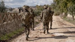 Troops from Israel's 7th Brigade patrol southern Lebanon in January.