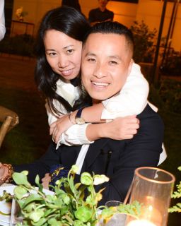 Wen Zhou and Phillip Lim attend their brand's 10-year anniversary party in New York on September 14, 2015.