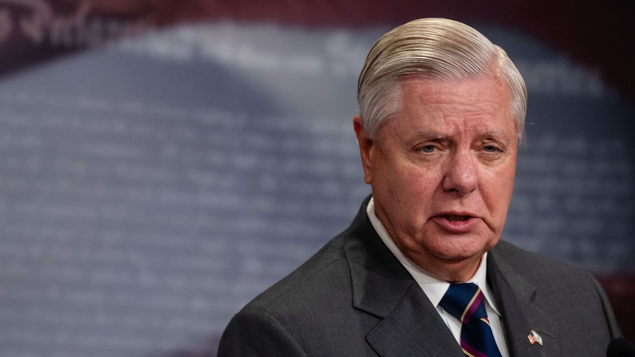 Sen. Lindsey Graham speaks during a news conference at on July 31, in Washington, DC.?