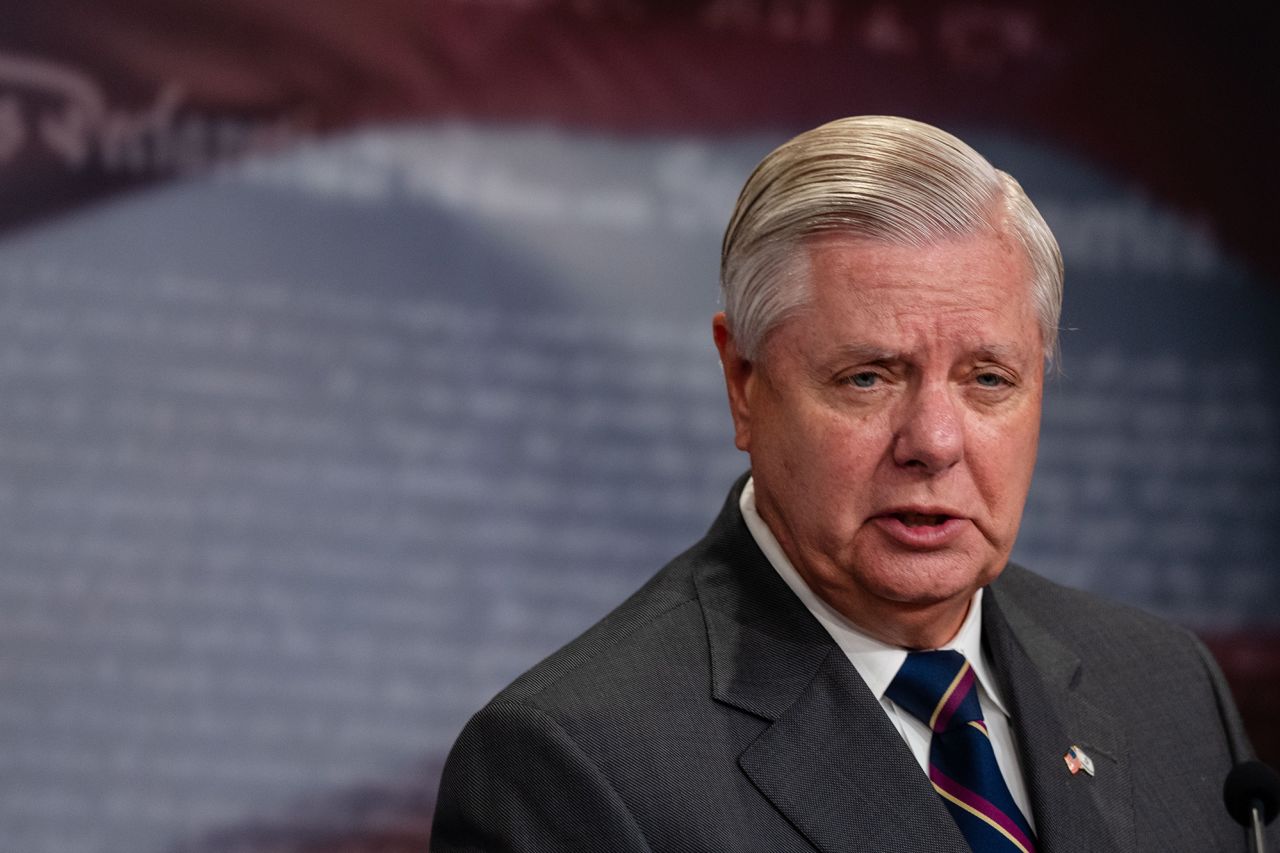 Sen. Lindsey Graham speaks during a news conference at on July 31, in Washington, DC.?