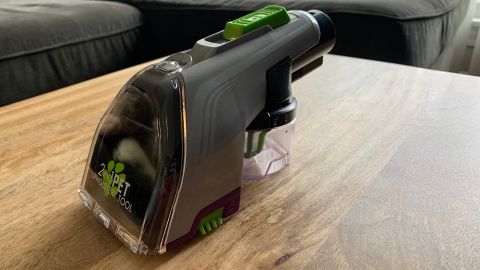 The Pet Upholstery tool catches pet hair before it reaches your water tank.