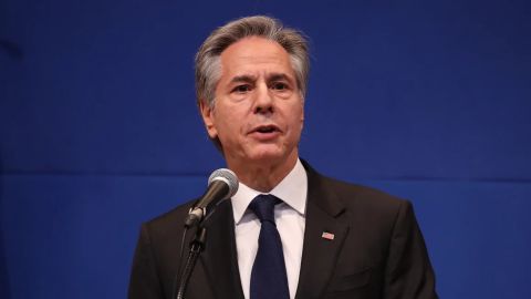 El secretario de Estado de Estados Unidos, Antony Blinken, asiste a la conferencia de prensa conjunta el 6 de enero de 2025 en Seúl, Corea del Sur.
